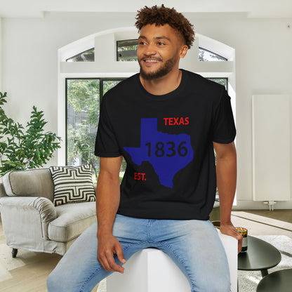 Texas Est. 1836 Adult T-shirt