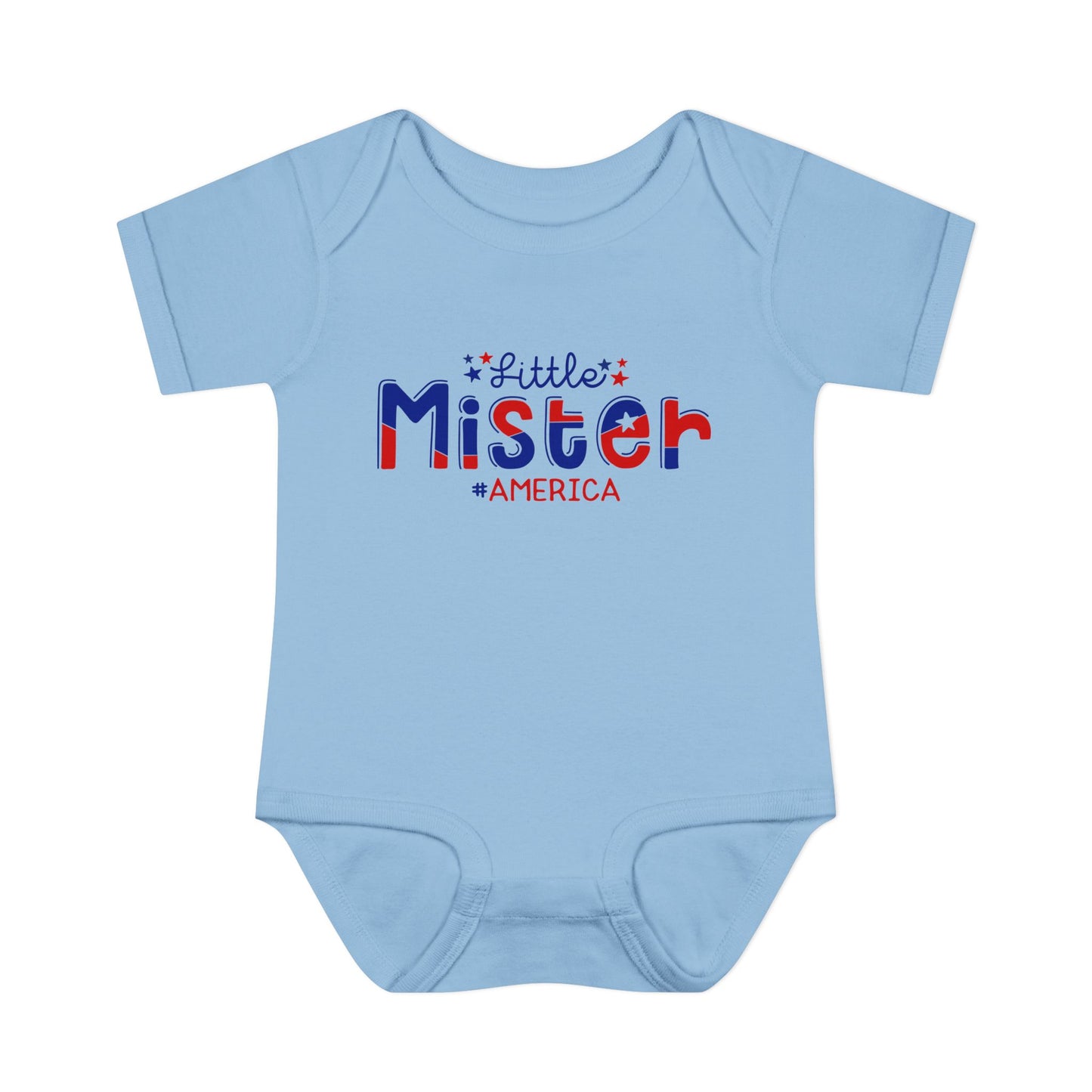 Little Mister America Baby Rib Bodysuit