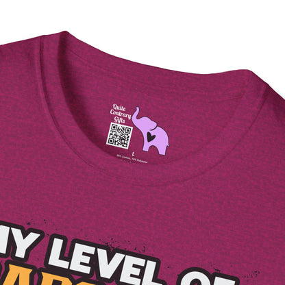 My Level of Sarcasm Adult T-shirt