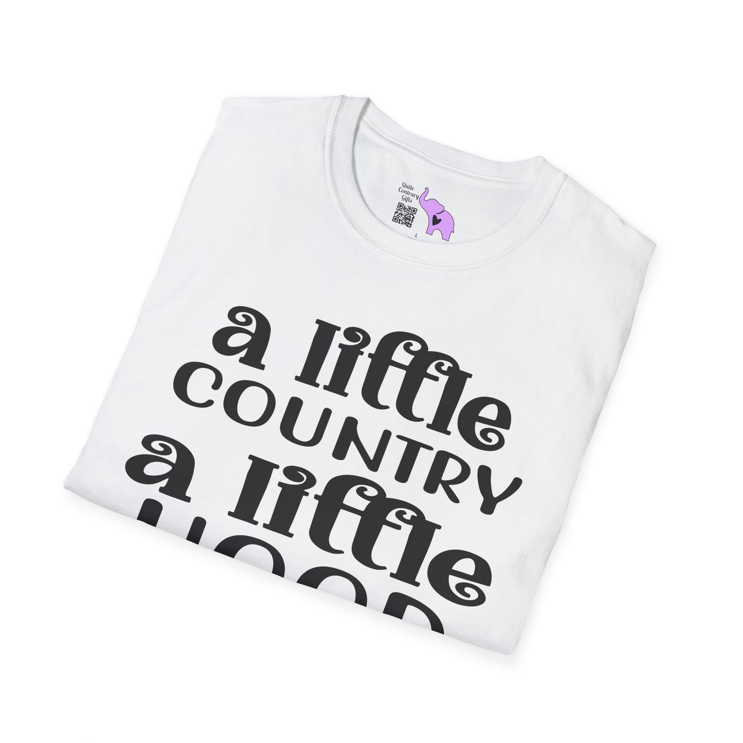 A Little Country A Little Hood Adult T-shirt