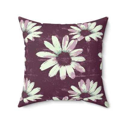 Purple Tide Petals Throw Pillow