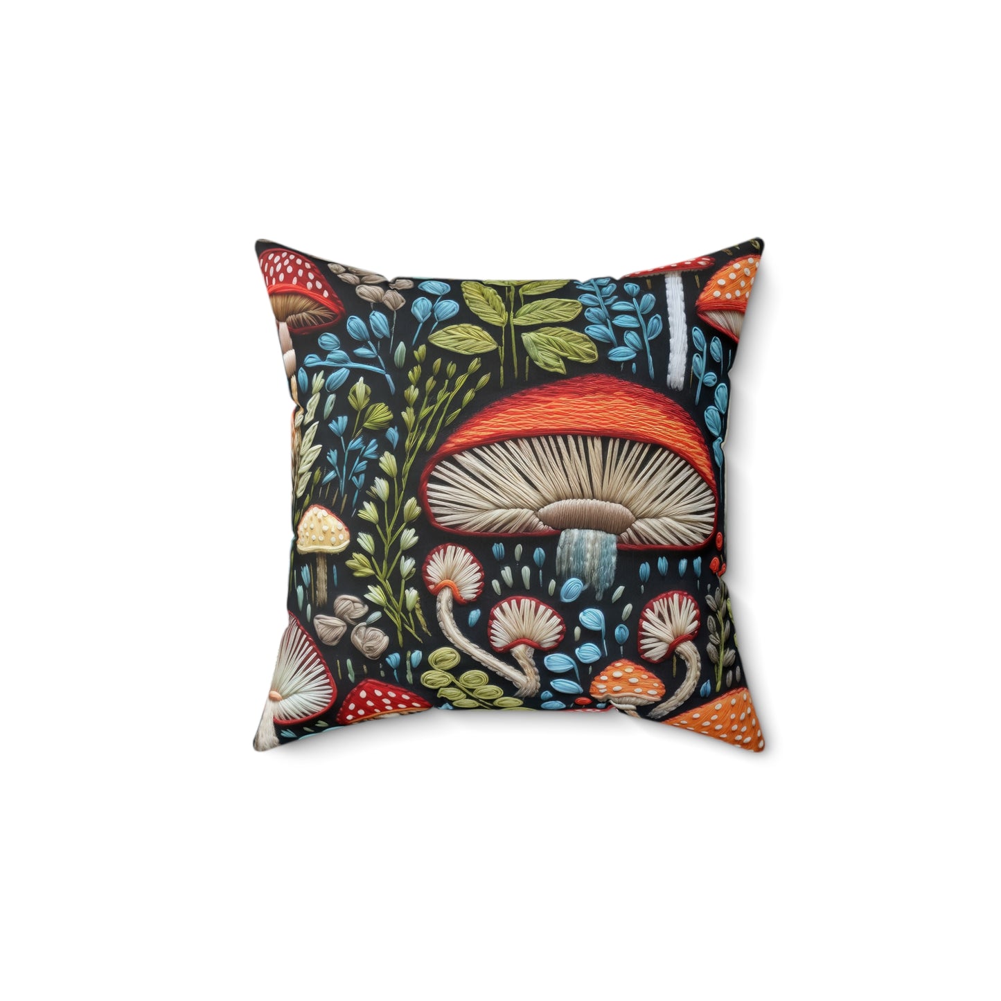 Shroom Bloom Throw Pillow