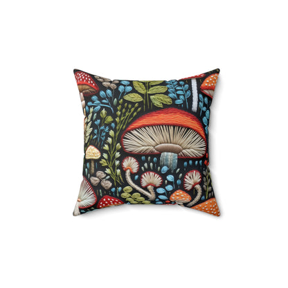 Shroom Bloom Throw Pillow