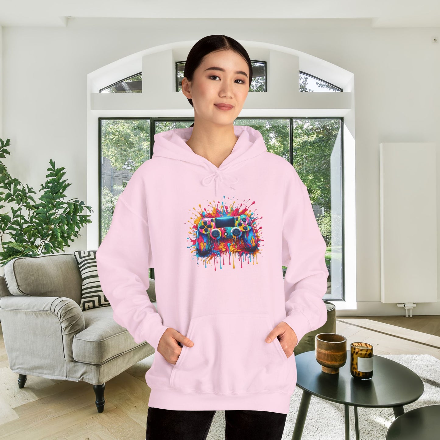 Colorful Game Controller Heavy Blend™ Hooded Sweatshirt