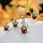 Tortoise-shaped Gemstone Necklace