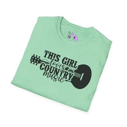 This Girl Loves Country Music Adult T-shirt