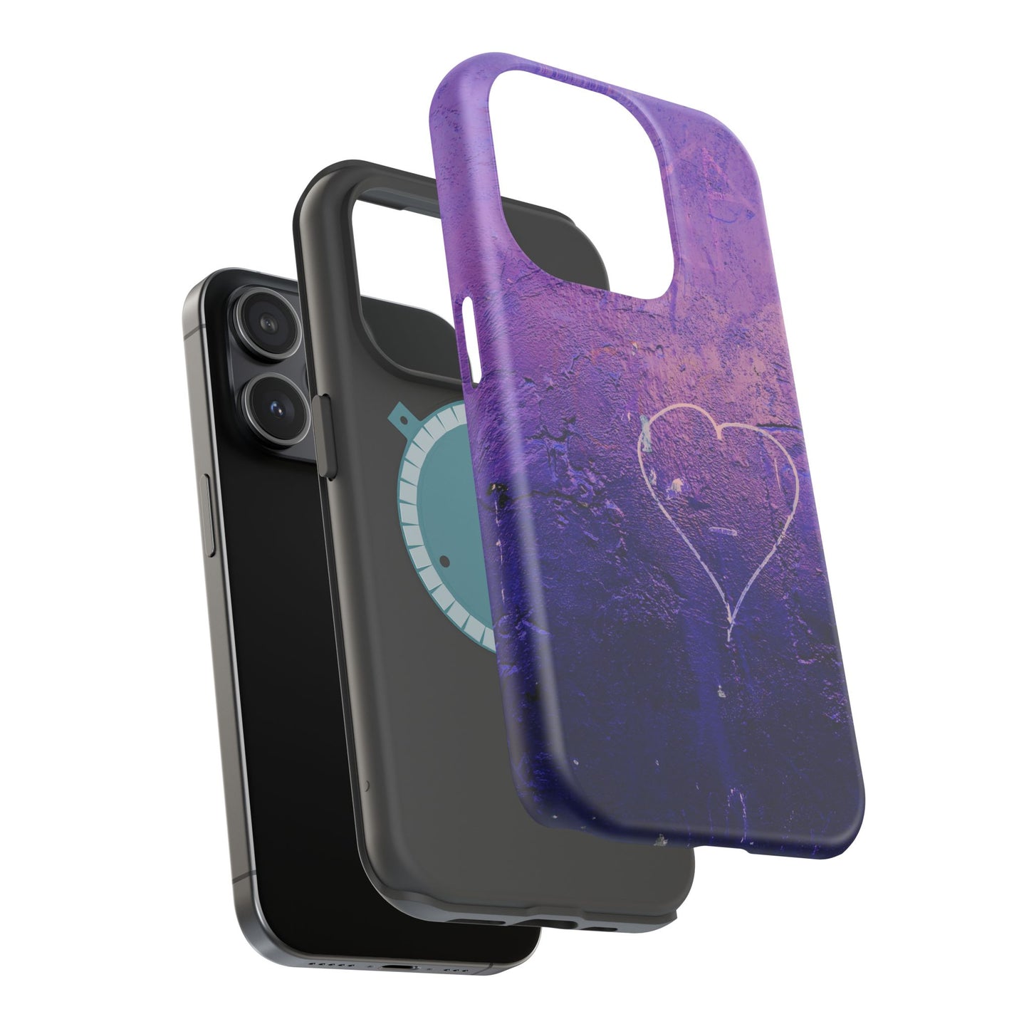 Purple Heart Wall MagSafe® Compatible Tough Case for iPhone