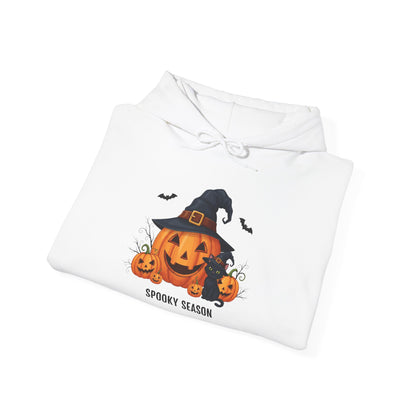 Spooky Season (Jack-O-Lantern/Black Cat) Heavy Blend™ Hooded Sweatshirt