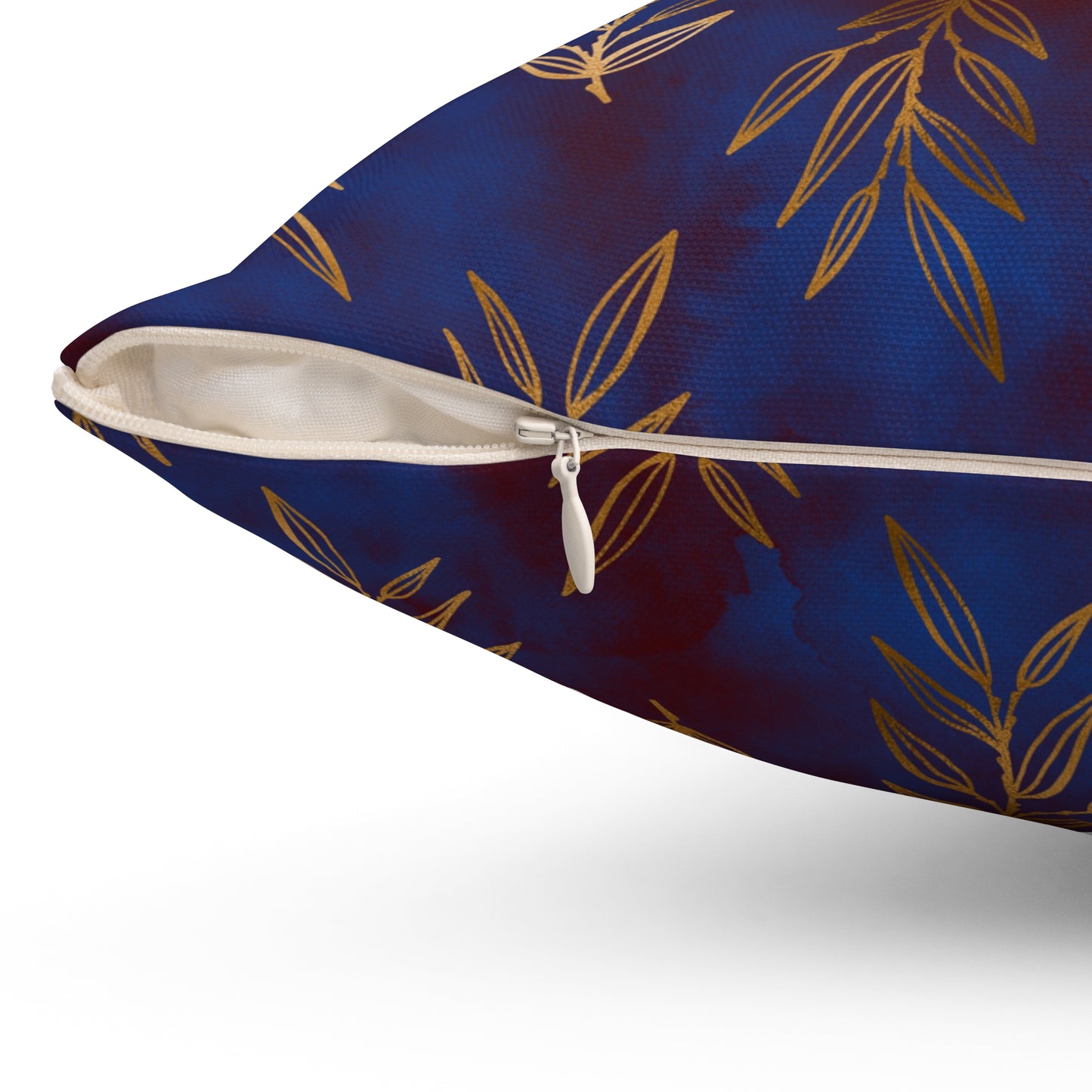 Midnight Gilded Leaves Duvet Bedding Set