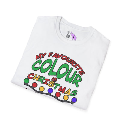 My Favourite Colour Is Christmas Lights  Adult T-shirt