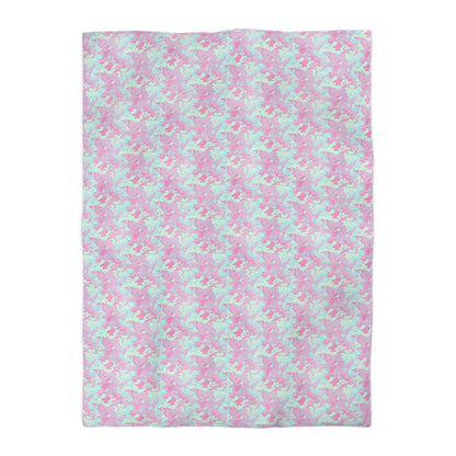 Berry Sorbet Camo  Duvet Bedding Set