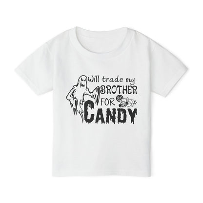 Will Trade My Brother For Candy Heavy Cotton™ Toddler T-shirt