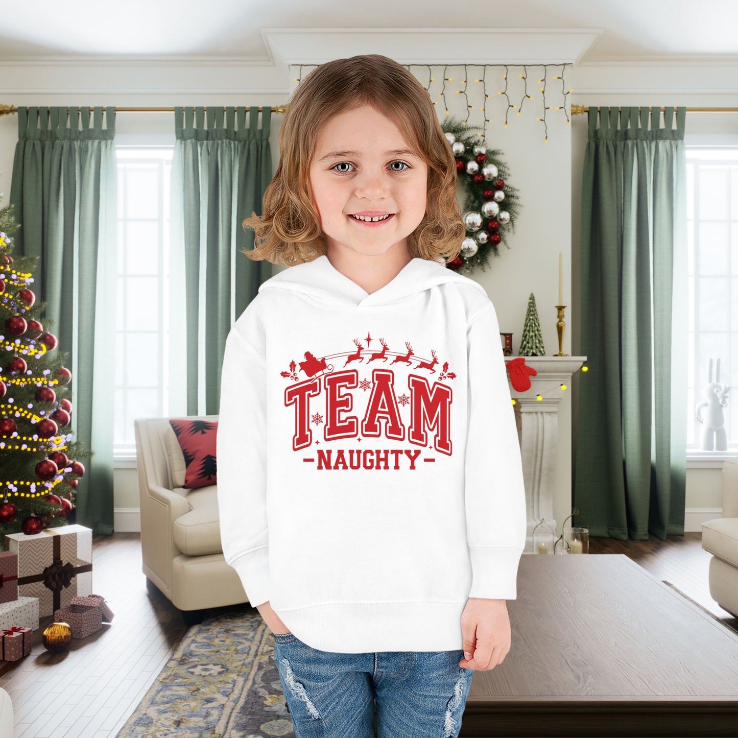 Team Naughty Toddler Hoodie