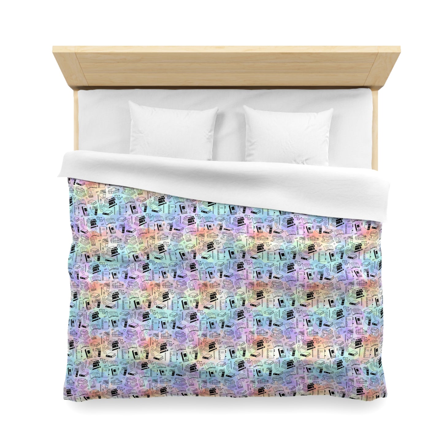 Colorful Chapters Microfiber Duvet Cover