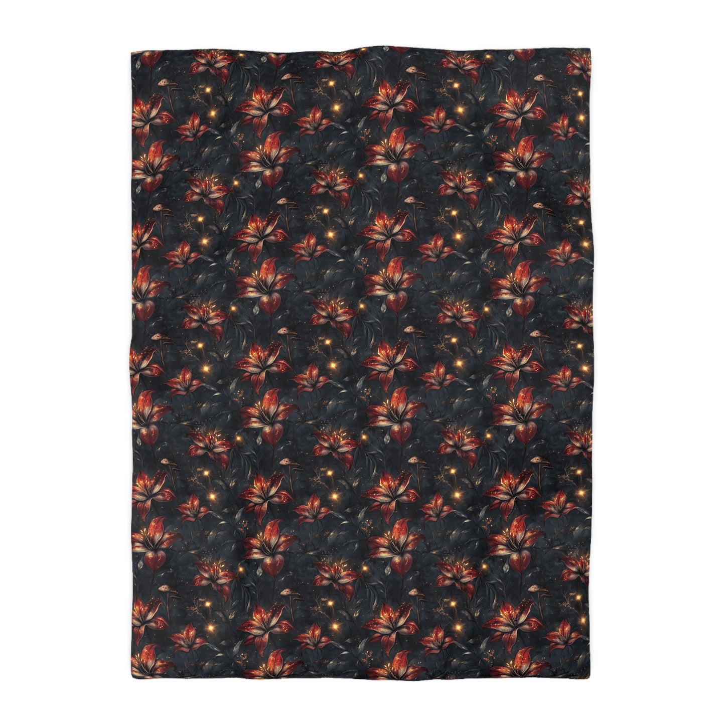 Fire Lilly Dreams Microfiber Duvet Cover