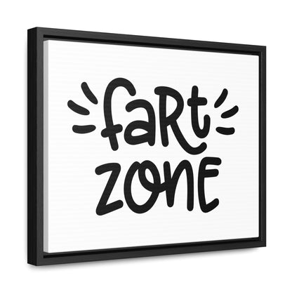 Fart Zone Canvas Wraps, Horizontal Frame