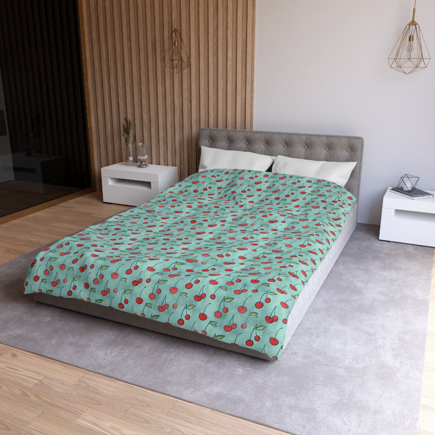 Cherry Jubilee Microfiber Duvet Cover