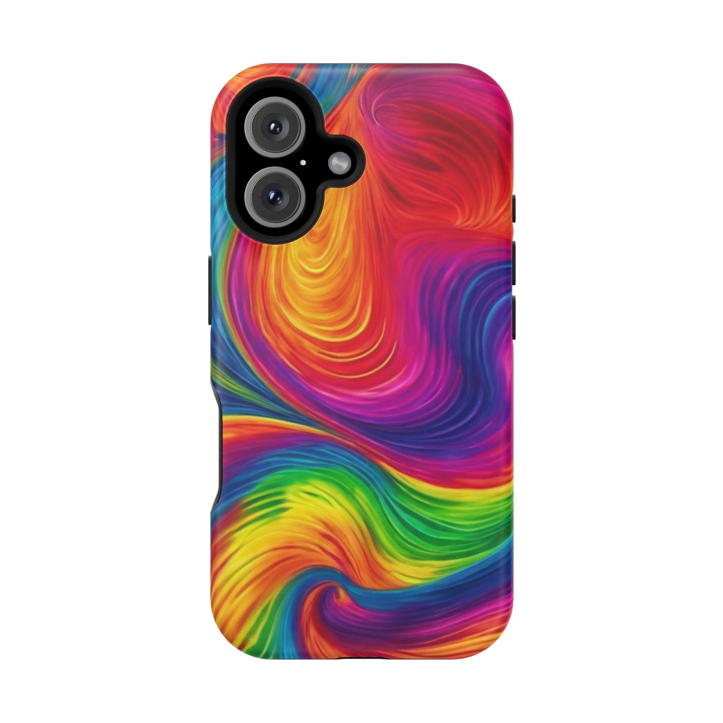 Tie Dye Color Swirl MagSafe® Compatible Tough Case for iPhone