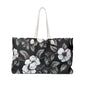 Black & White Daisies Weekender Bag