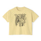 Floral Ribcage Women's Boxy Tee