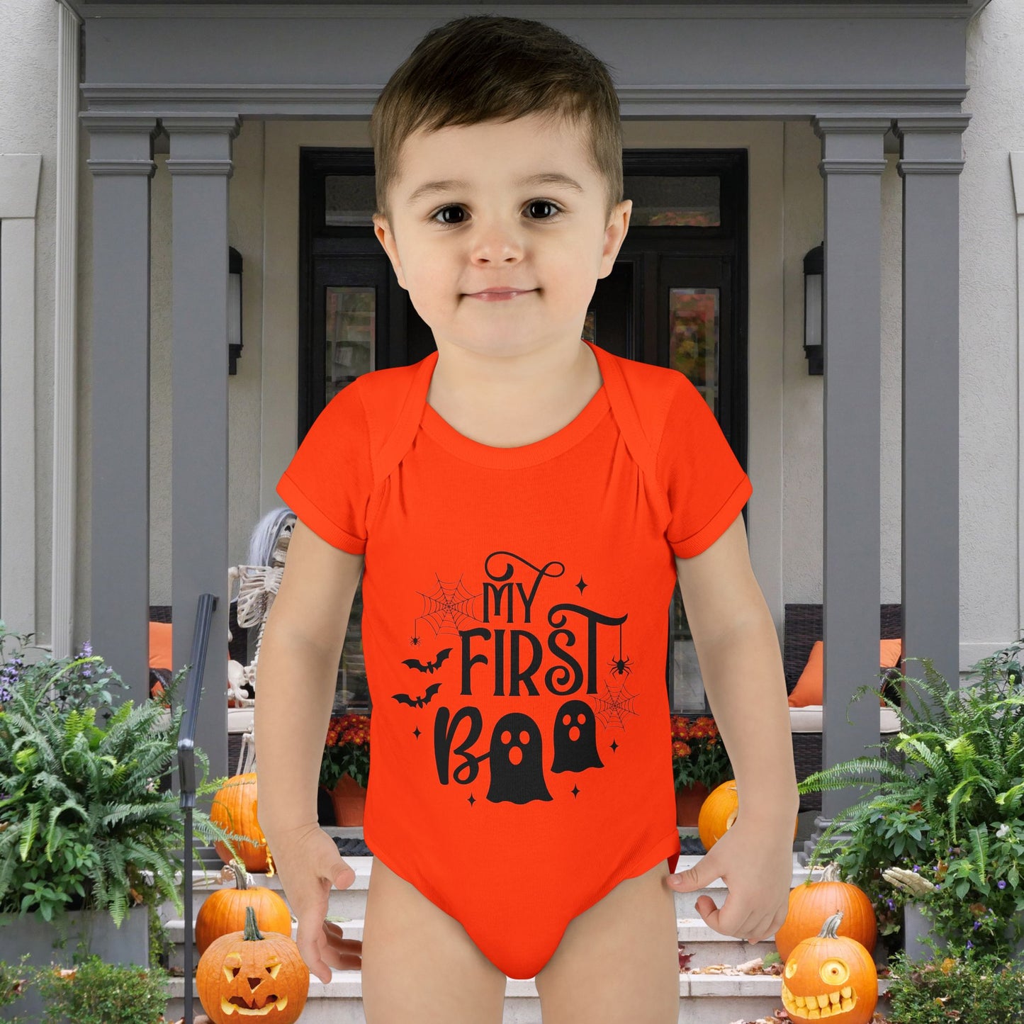 My First Boo Infant Baby Rib Bodysuit