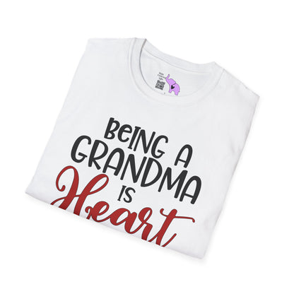 Being A Grandma Is Heart Work Adult T-shirt