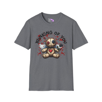 Anti-Valentine Voodoo Doll Adult T-shirt