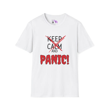 Keep Calm and Panic Adult T-shirt