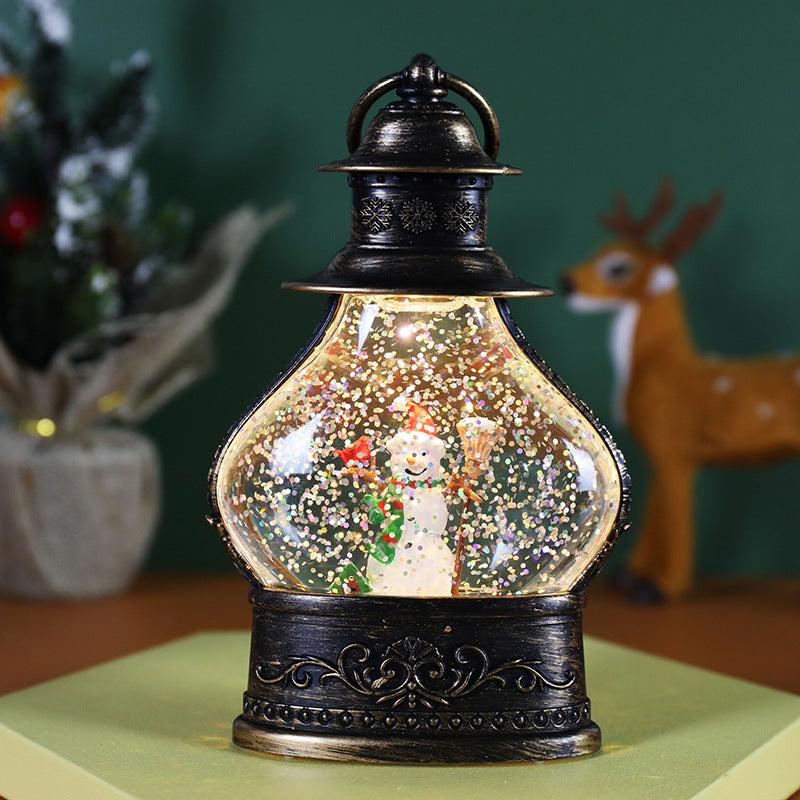 Lantern Lit Snow Globe Ornament