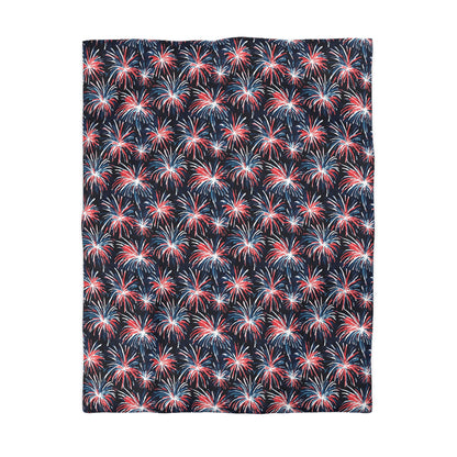 Rocket's Red Glare Microfiber Duvet Cover