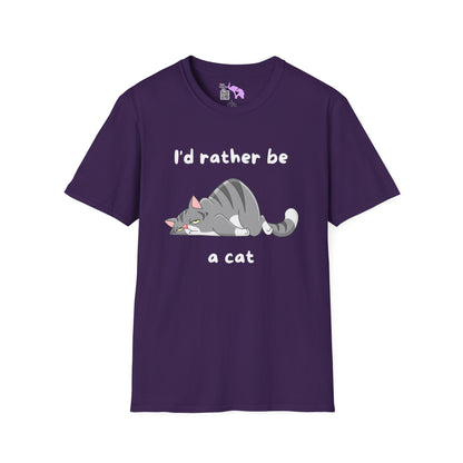 I'd Rather Be a Cat Adult T-shirt