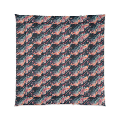 Pink Venom Marble Comforter