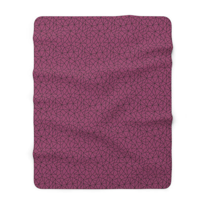 Geometric Shapes Sherpa Fleece Blanket