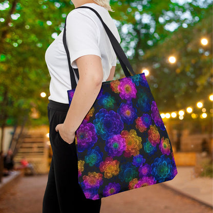 Luminous Carnations Canvas Tote Bag