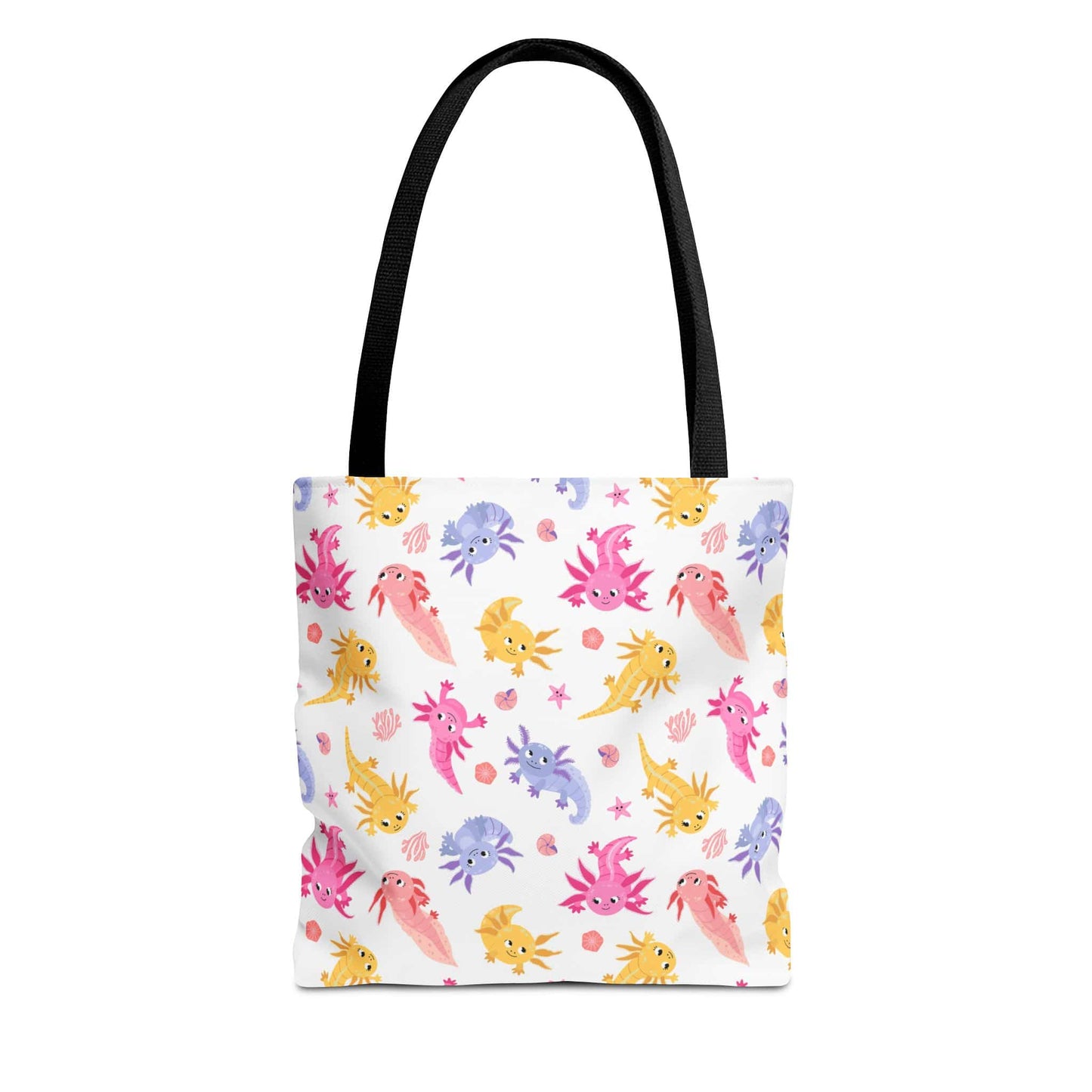 Axolotl Whimsy Canvas Tote Bag