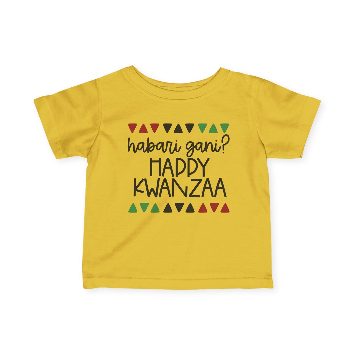 Habari Gani? Happy Kwanzaa Infant Soft T-Shirt