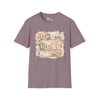 He Is Risen (Lace Collage) Adult T-shirt