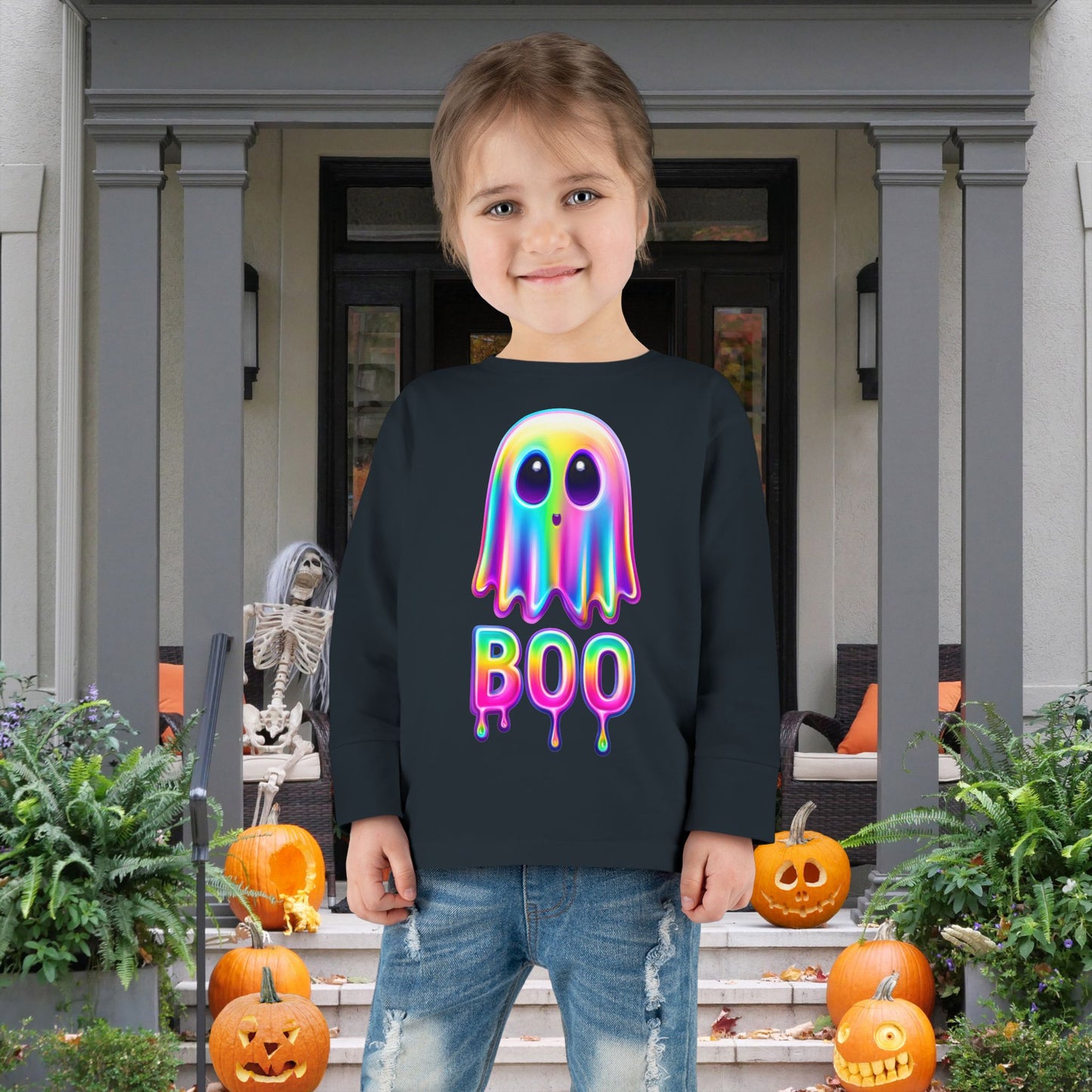 Boo-tiful Glow Toddler Long Sleeve Tee
