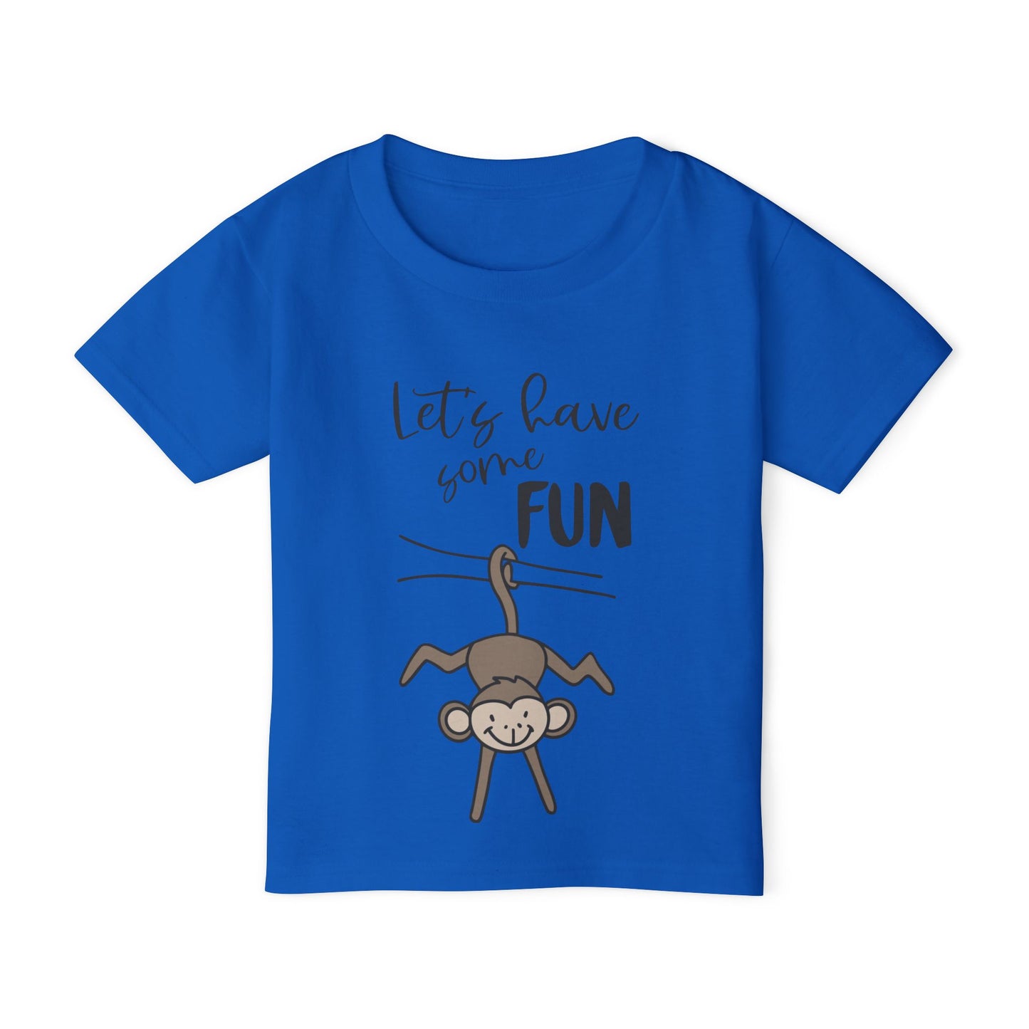 Let's Have Some Fun (Monkey) Heavy Cotton™ Toddler T-shirt
