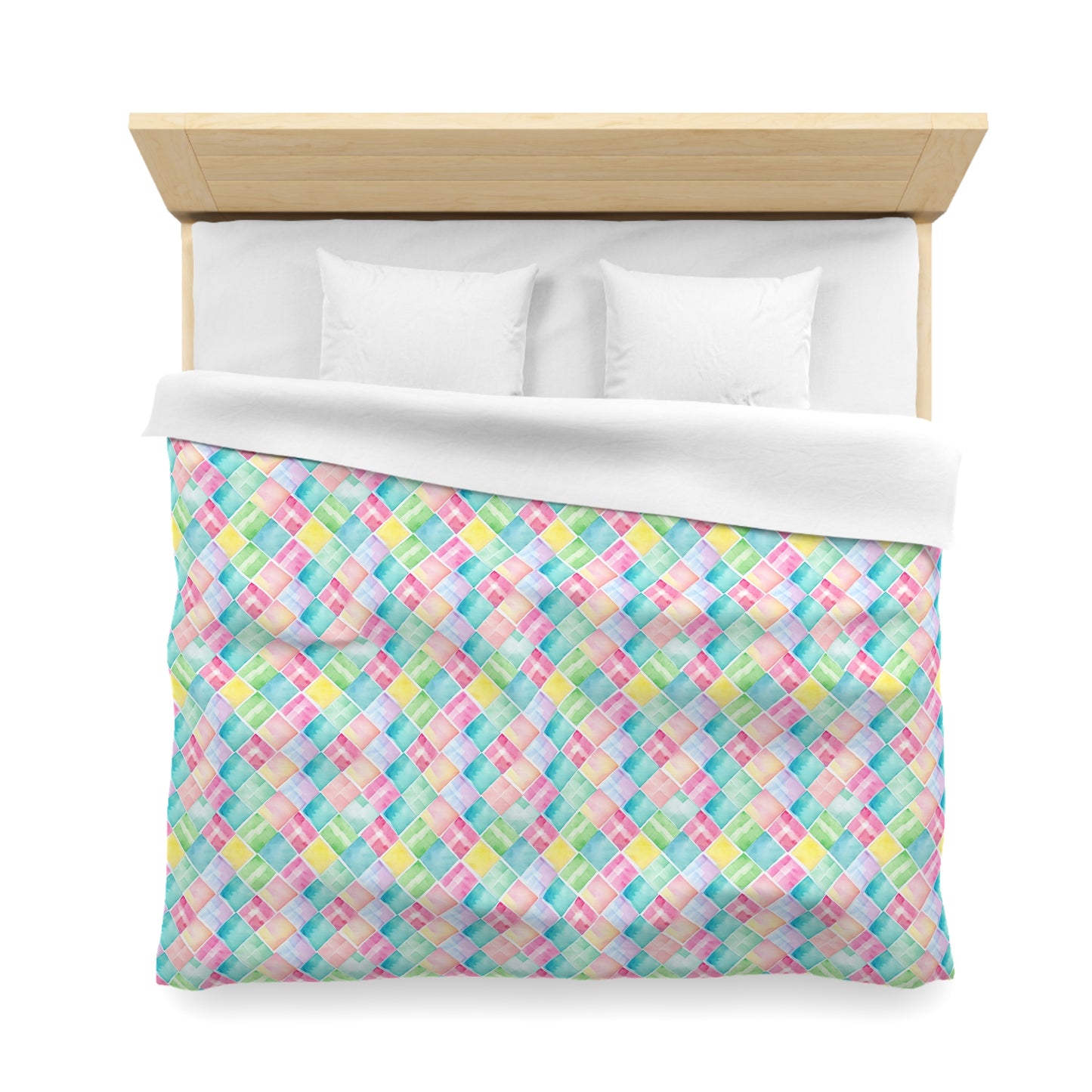 Watercolor Weave Microfiber Duvet Cover