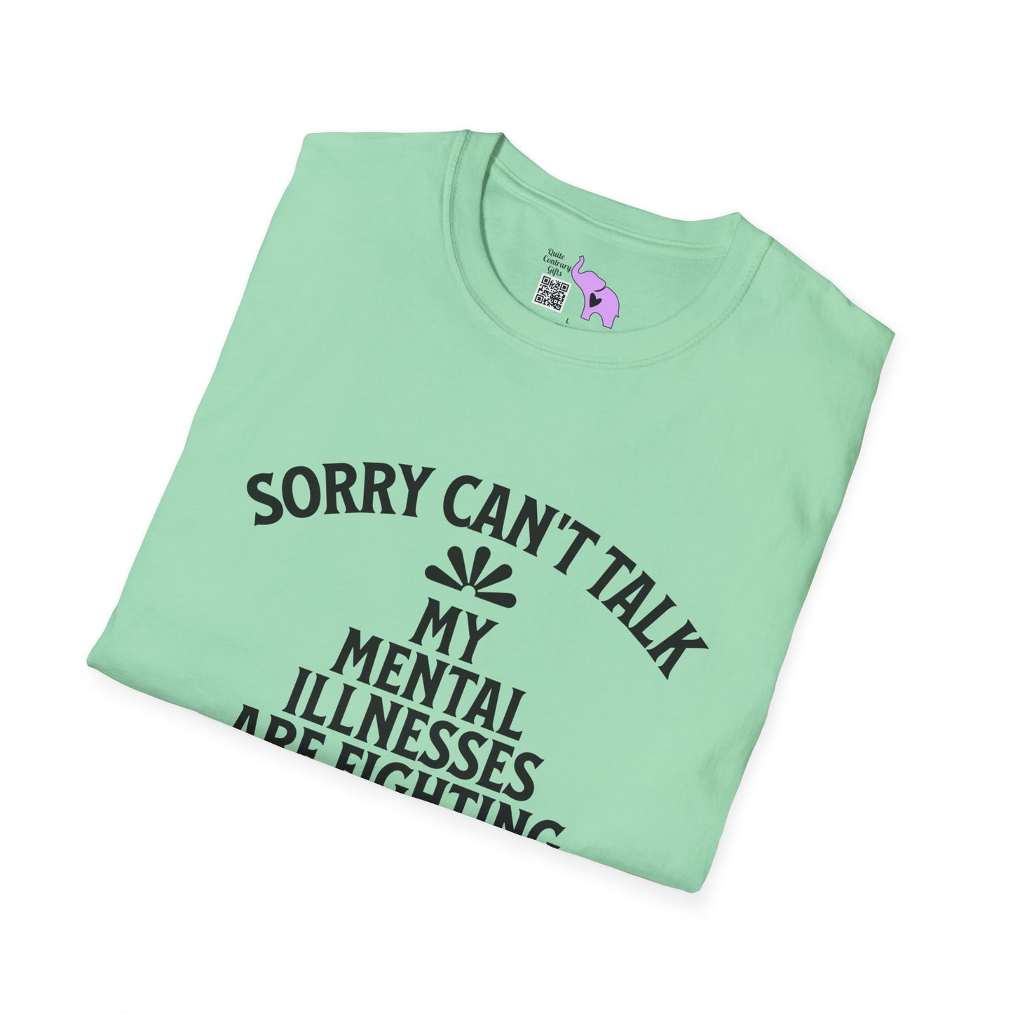 Sorry Can't Talk... Adult T-shirt