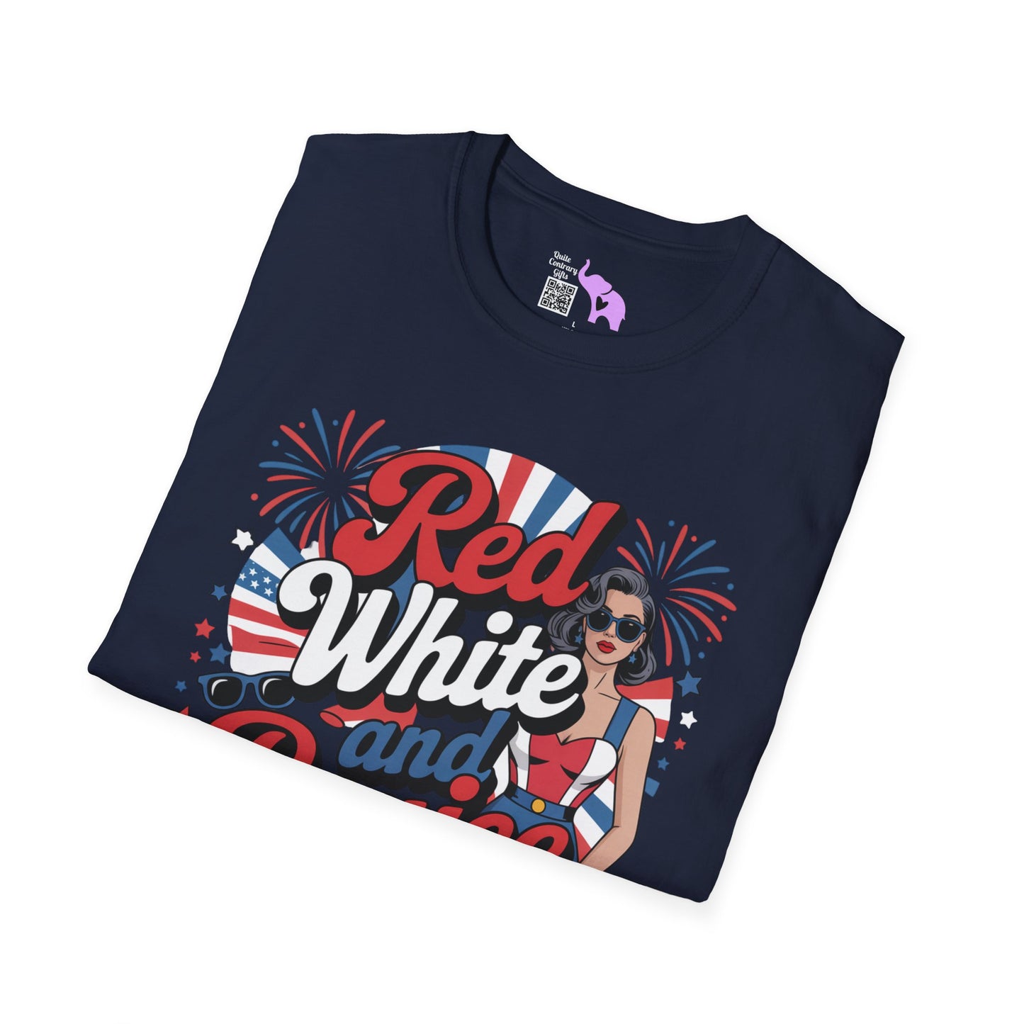 Red, White, and Boujee Adult T-shirt