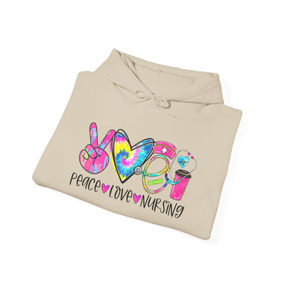 Love Peace Nursing Heavy Blend™ Hooded Sweatshirt