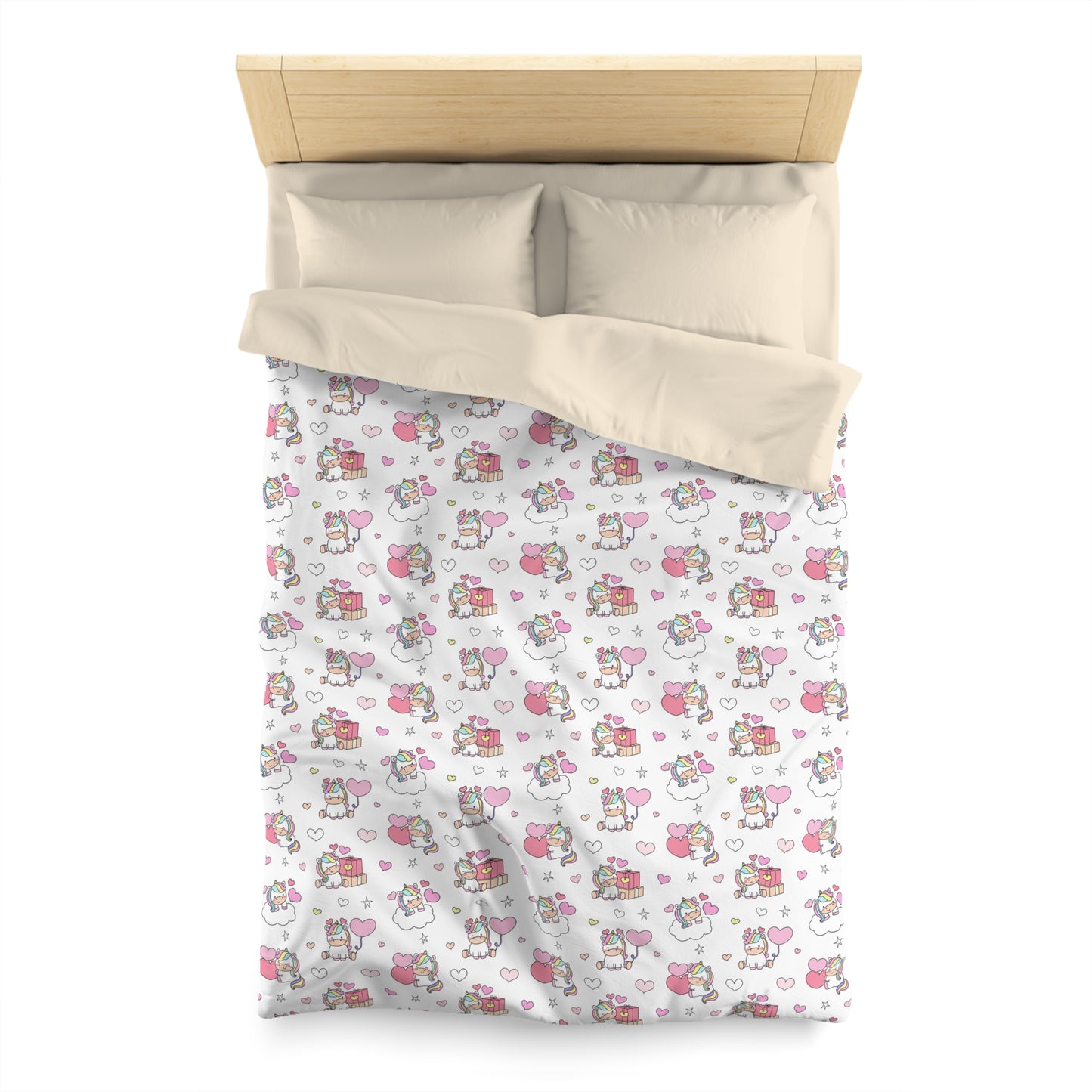 Unicorns of Love Microfiber Duvet Cover