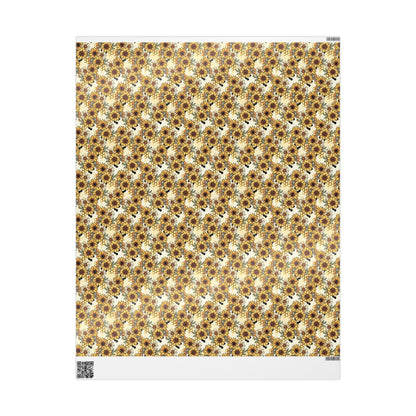 Honecombs & Sunflowers Wrapping Paper
