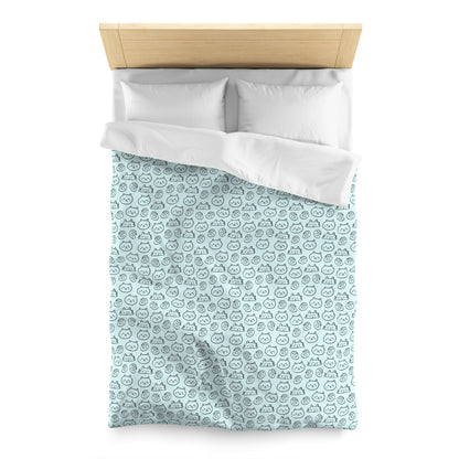 Cat Lovers Microfiber Duvet Cover