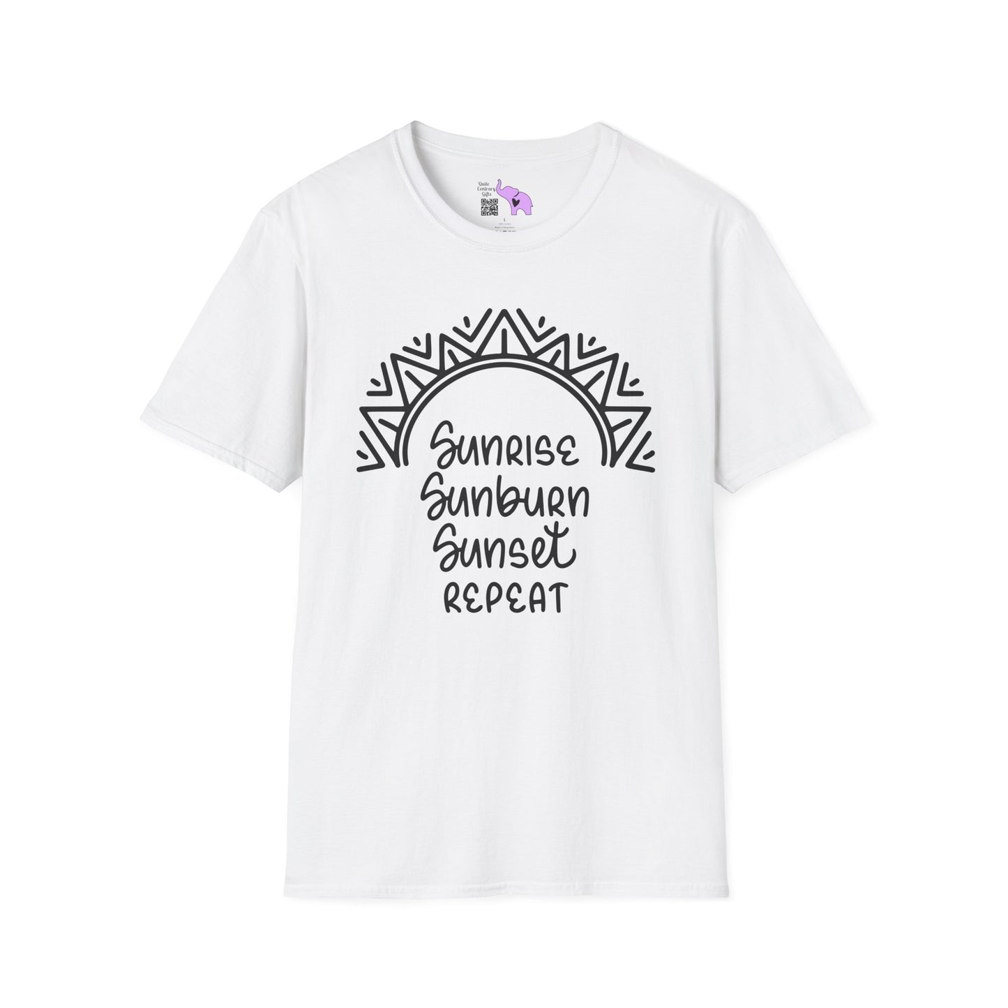Sunrise Sunburn Sunset Repeat (2) Adult T-shirt