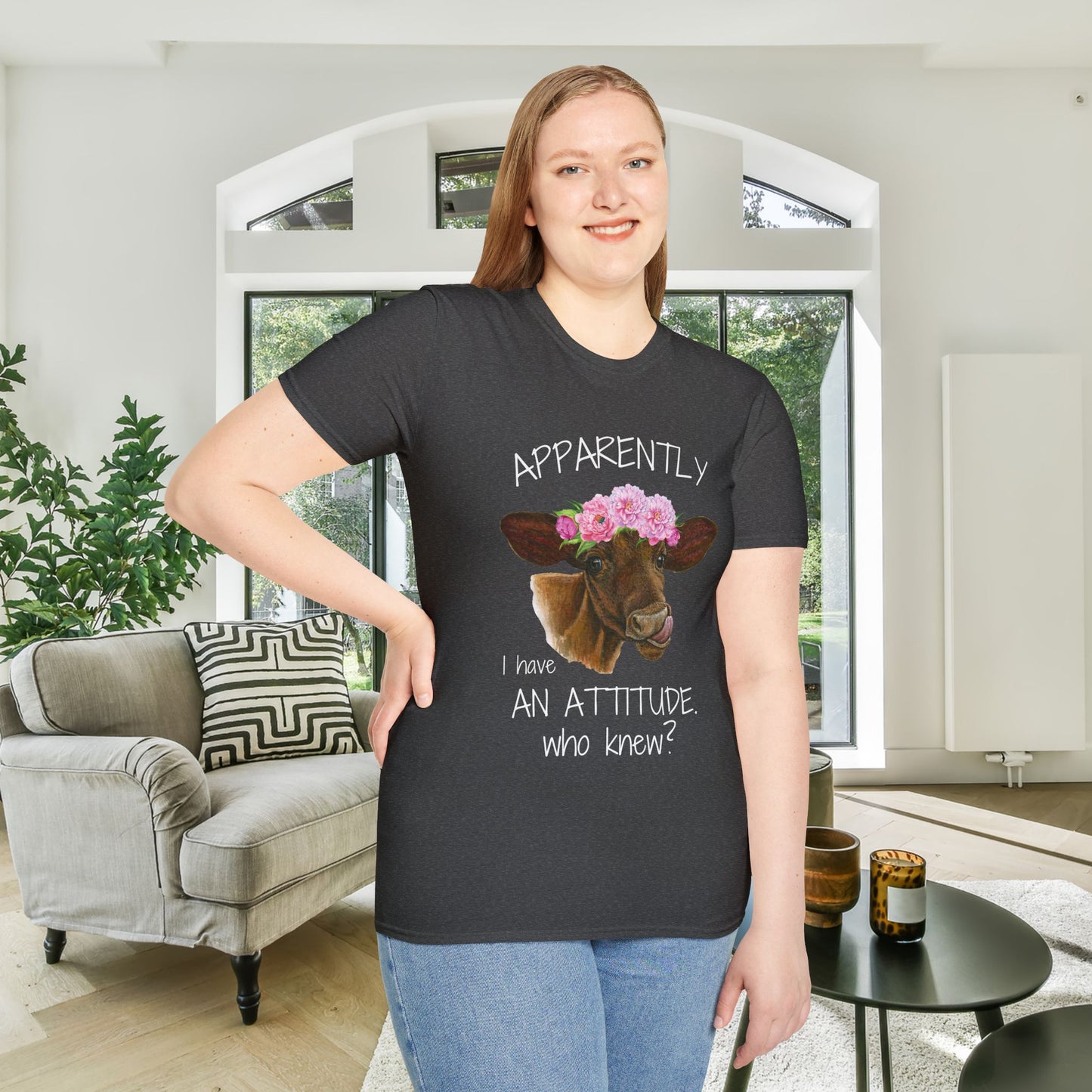 Apparently I Have An Attitude. Who Knew? Adult T-shirt