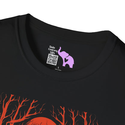 Creepy Ghost 6 Adult T-shirt