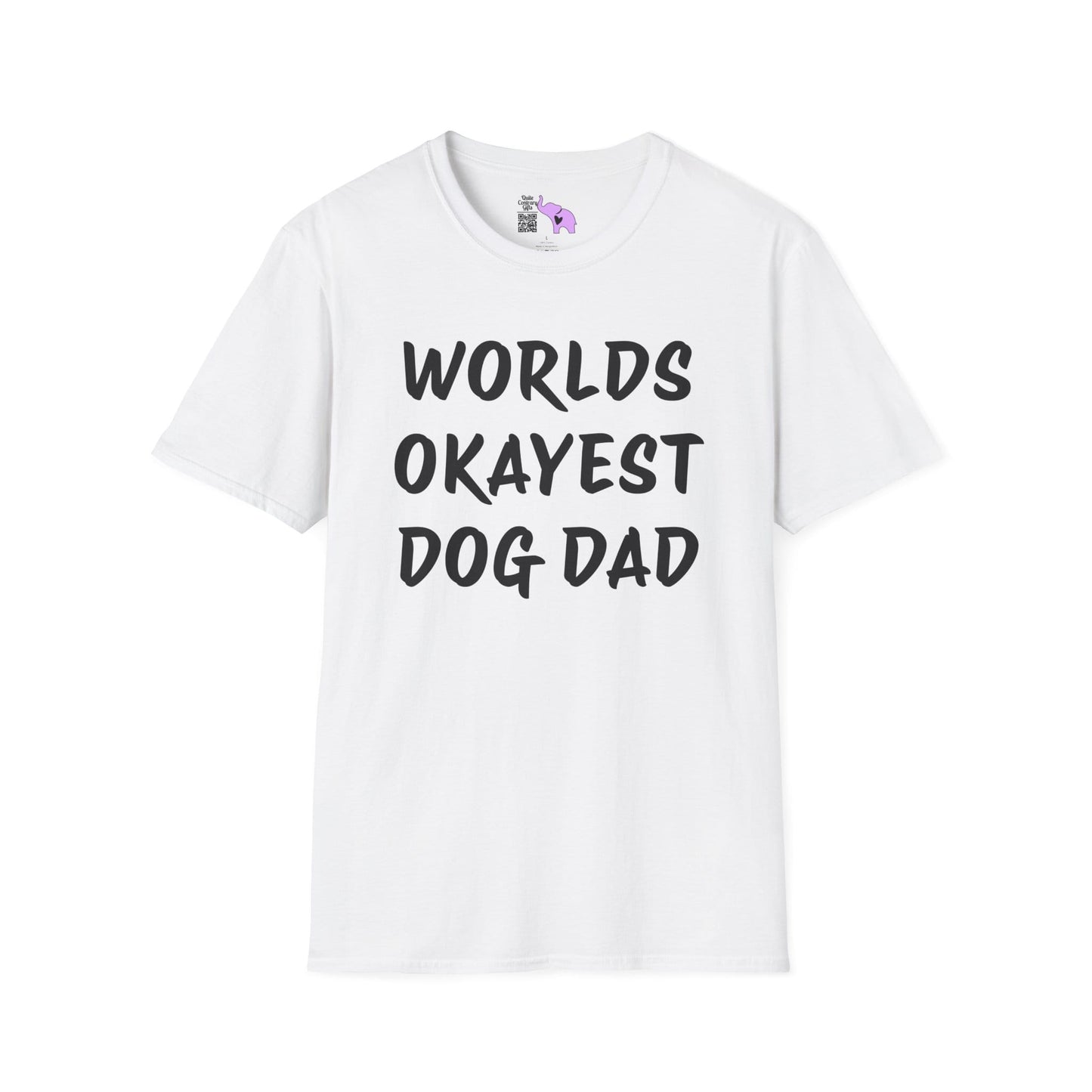 Worlds Okayest Dog Dad Adult T-shirt